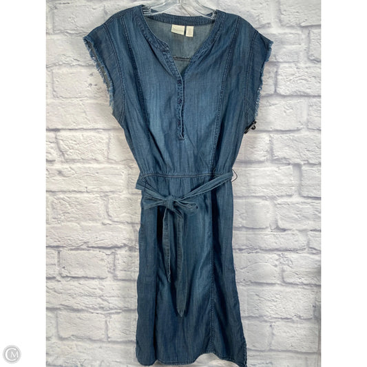 Dress Casual Short By Chicos In Blue Denim, Size: L