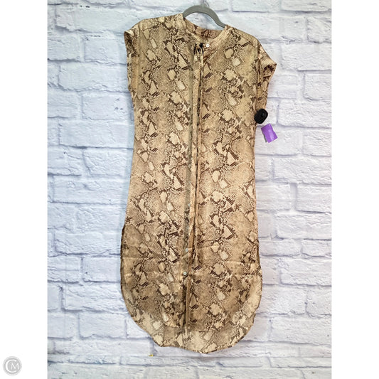Dress Party Short By Banana Republic In Snakeskin Print, Size: Xxsp