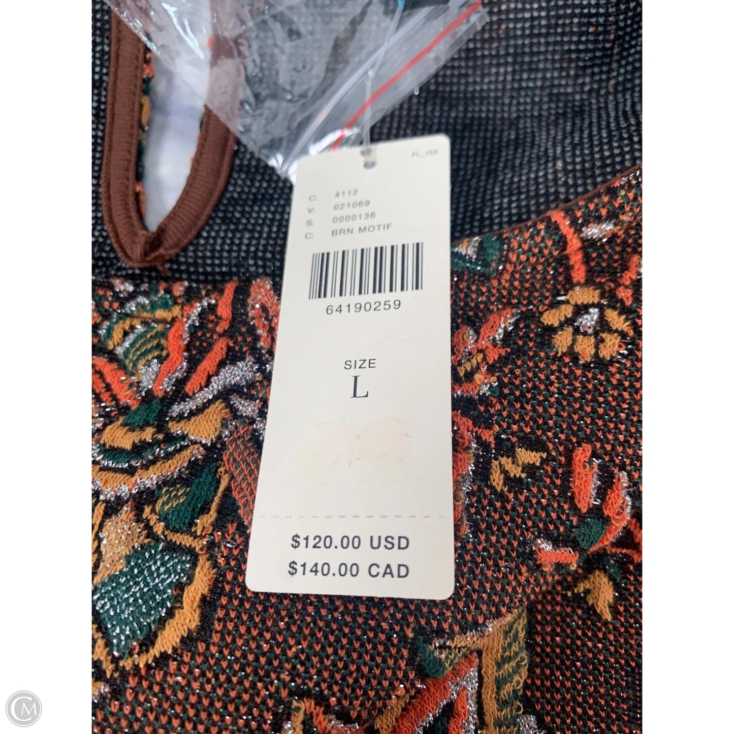 Top Sleeveless By Eva Franco In Brown, Size: L