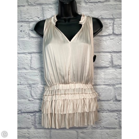 Blouse Sleeveless By Current Air In Cream, Size: Xs