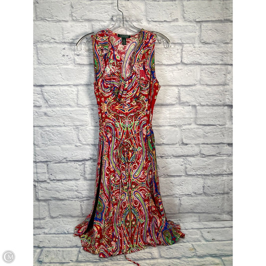 Dress Casual Short By Lauren By Ralph Lauren In Paisley Print, Size: M