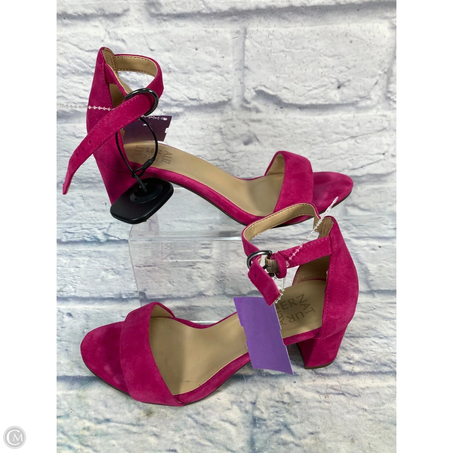 Sandals Heels Block By Naturalizer In Pink, Size: 6.5