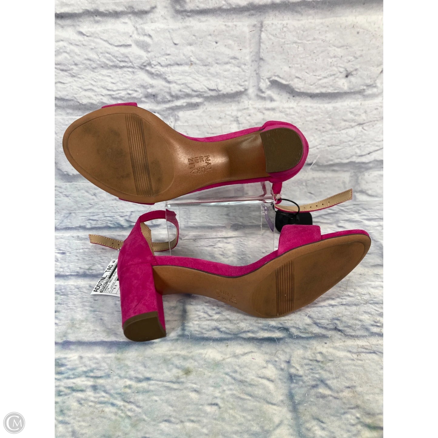 Sandals Heels Block By Naturalizer In Pink, Size: 6.5