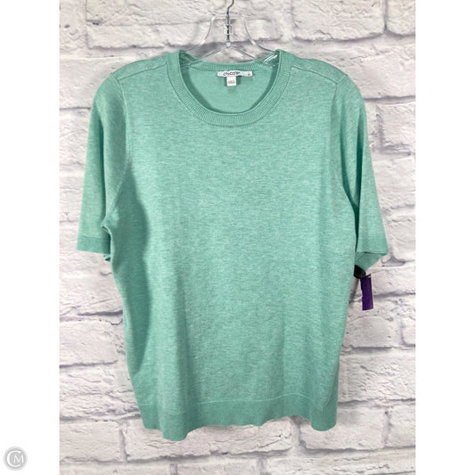 Top Short Sleeve By Chicos In Green, Size: M