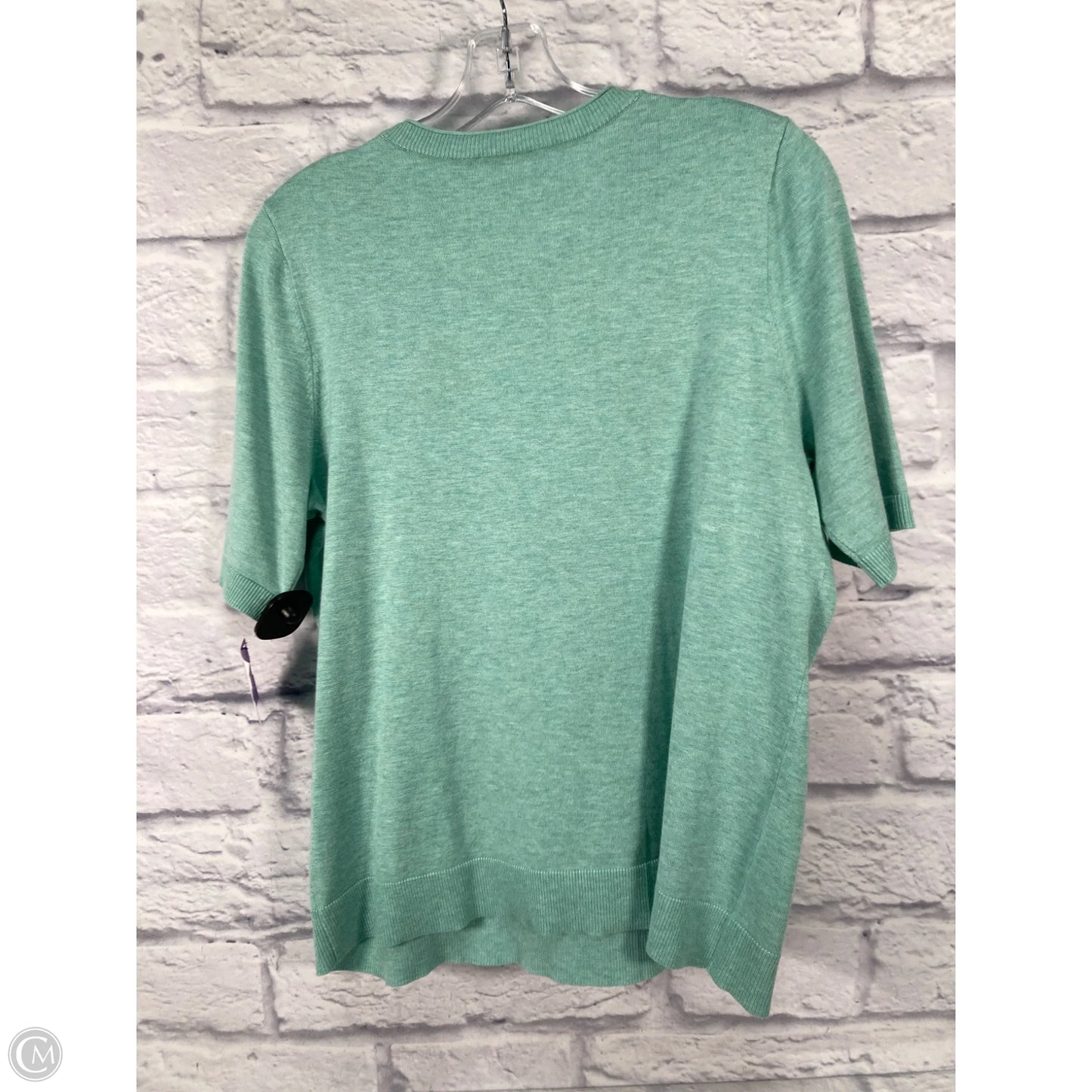 Top Short Sleeve By Chicos In Green, Size: M