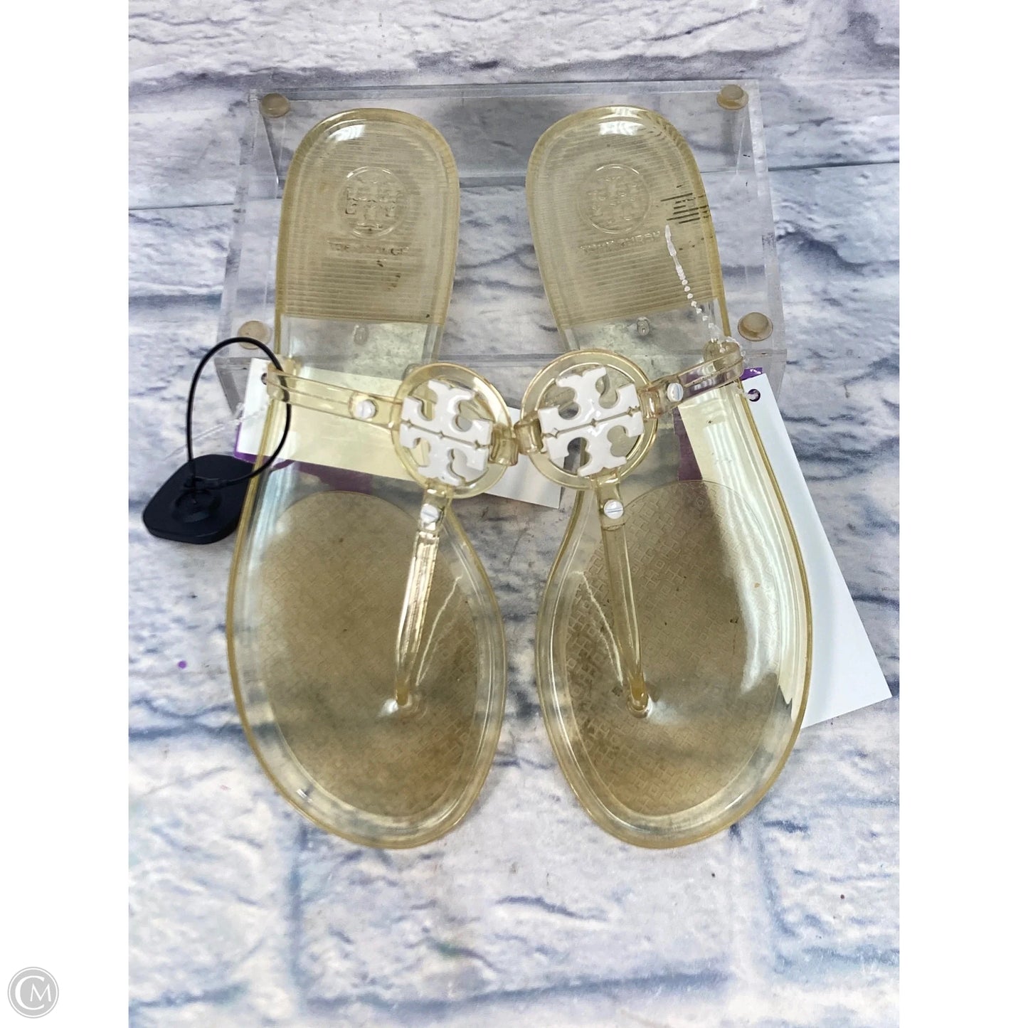 Sandals Designer By Tory Burch In Clear, Size: 6