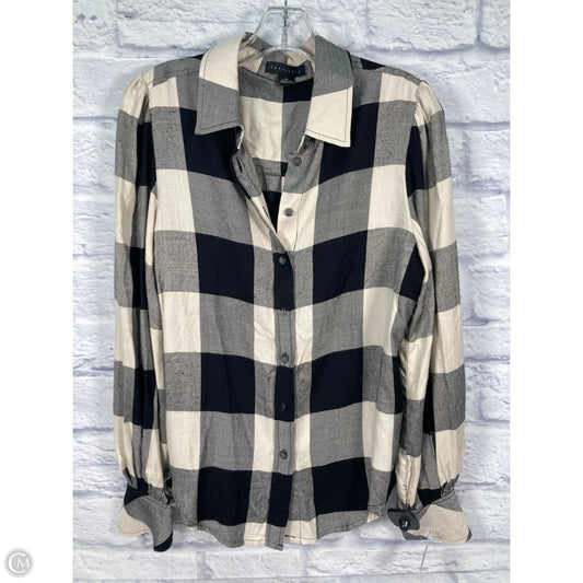 Top Long Sleeve By Sanctuary In Plaid Pattern, Size: Xs