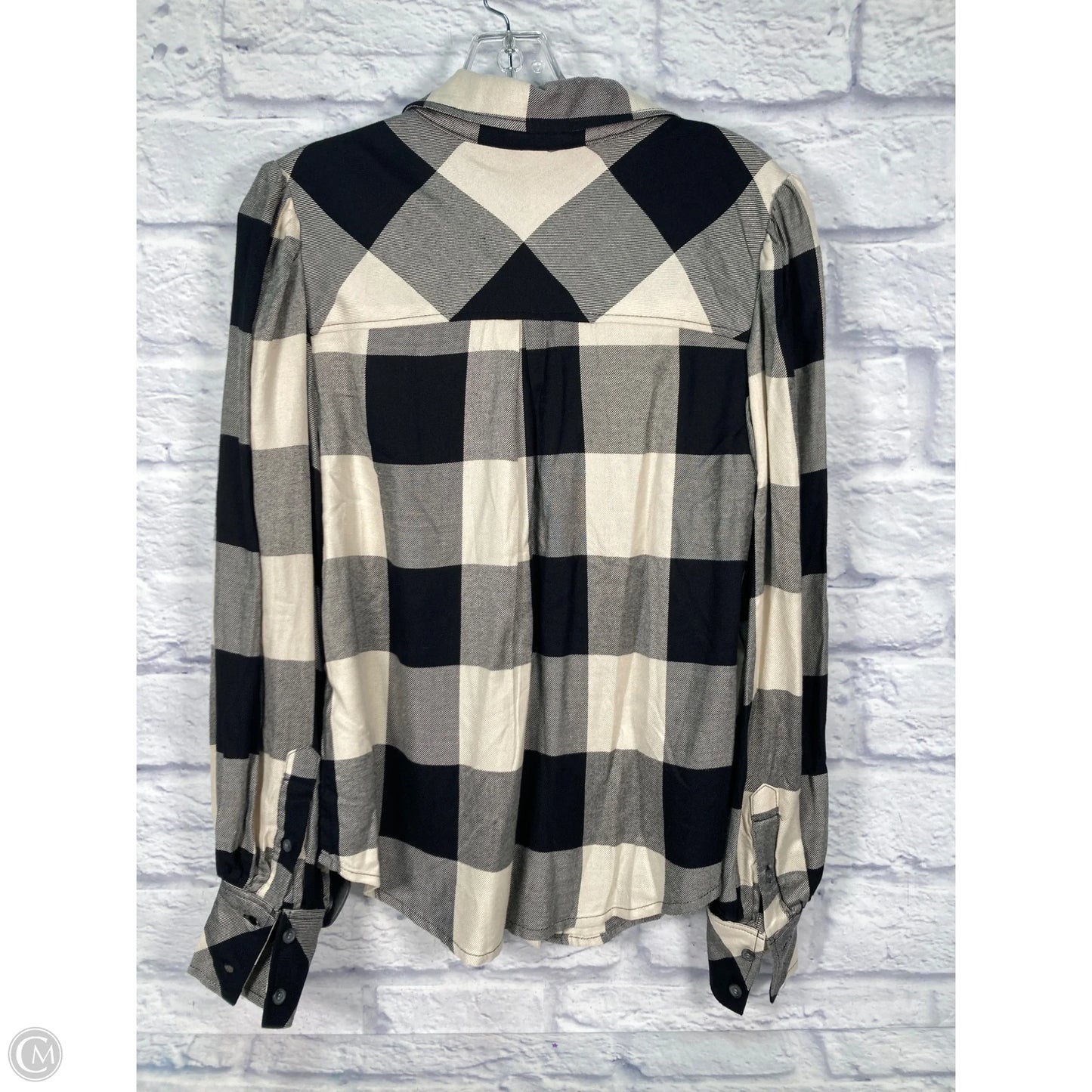 Top Long Sleeve By Sanctuary In Plaid Pattern, Size: Xs