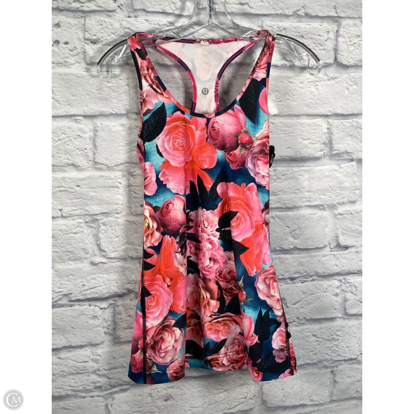 Athletic Tank Top By Lululemon In Floral Print, Size: S
