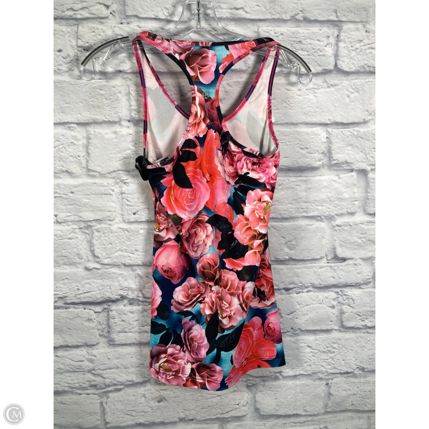 Athletic Tank Top By Lululemon In Floral Print, Size: S