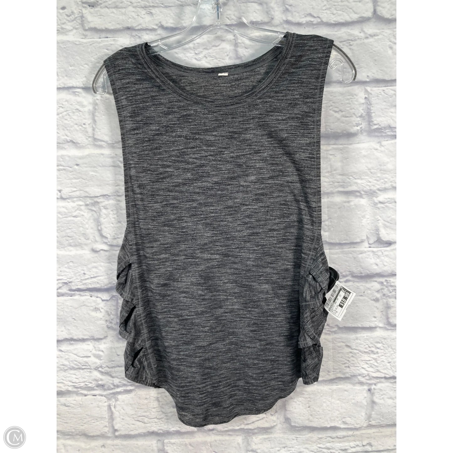 Athletic Tank Top By Lululemon In Grey, Size: M