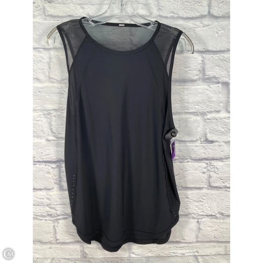 Athletic Tank Top By Lululemon In Black, Size: M