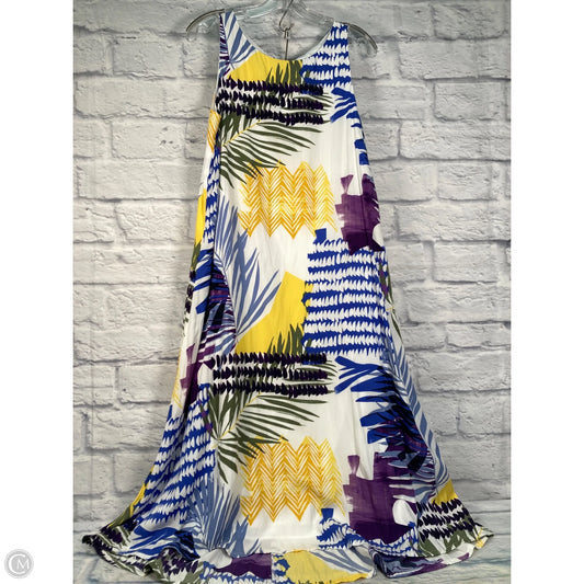Dress Casual Midi By Chicos In Multi-colored, Size: M