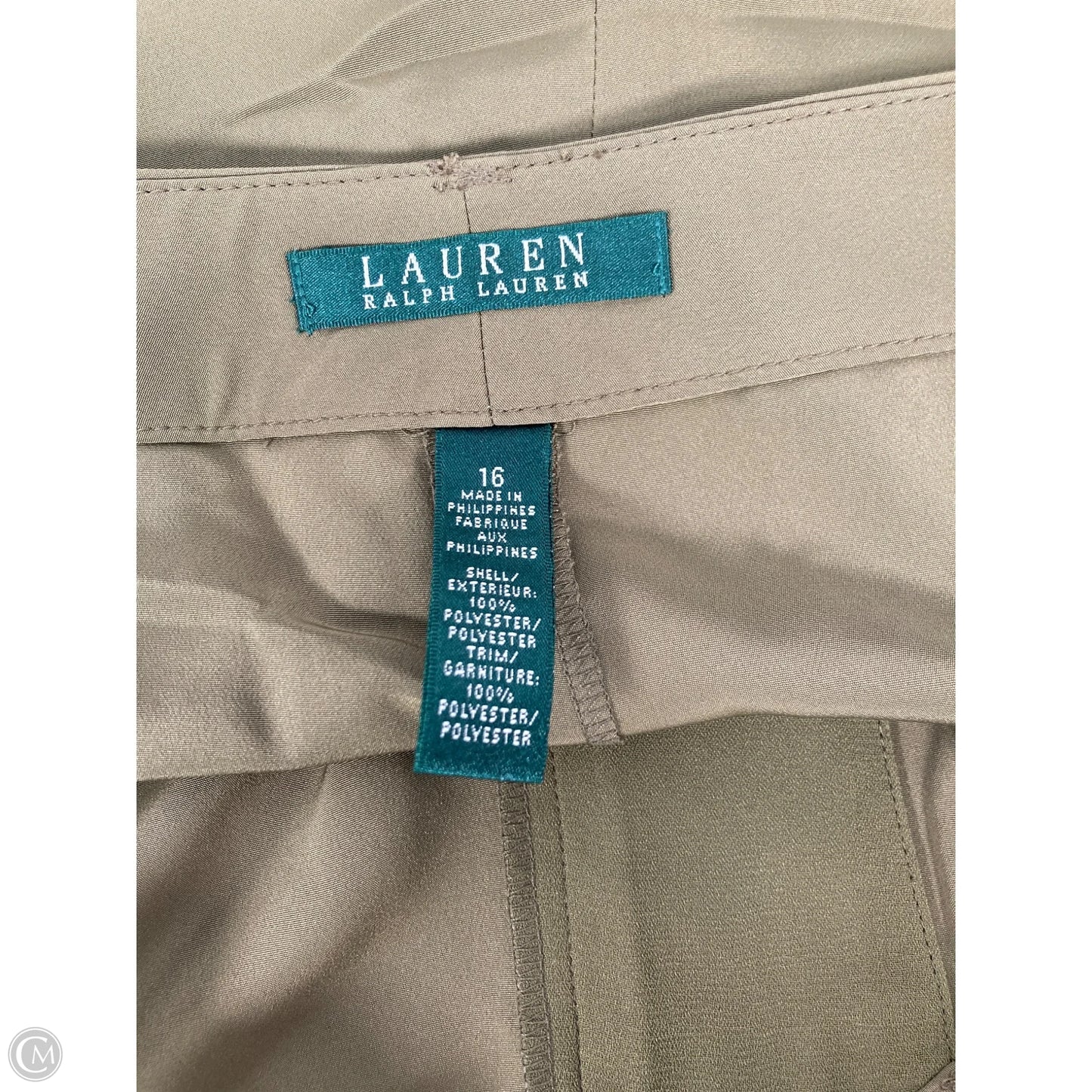 Shorts By Lauren By Ralph Lauren In Green, Size: 16