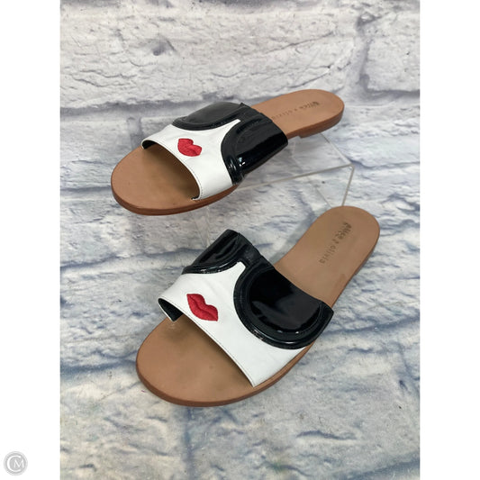 Sandals Designer By Alice + Olivia In Black & White, Size: 7.5