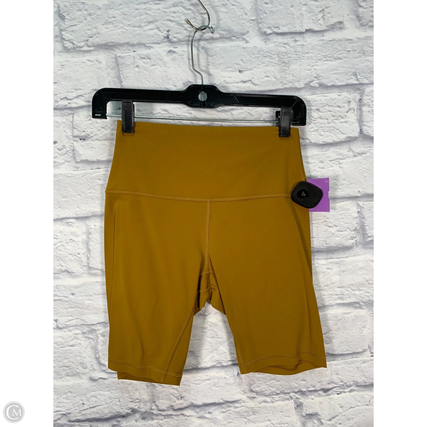 Athletic Shorts By Lululemon In Yellow, Size: 6