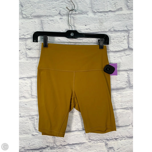 Athletic Shorts By Lululemon In Yellow, Size: 6