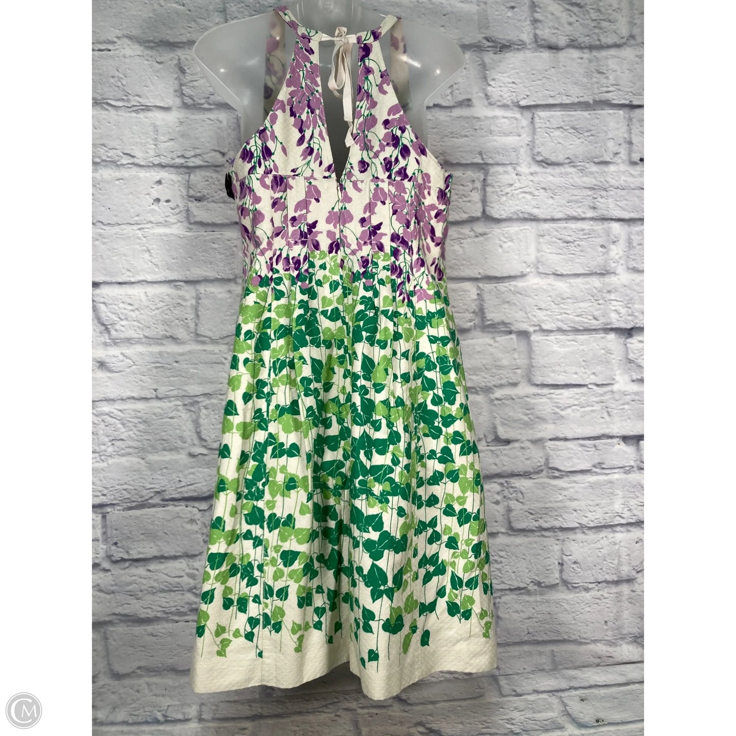 Dress Casual Short By Maeve In Green & Purple, Size: S