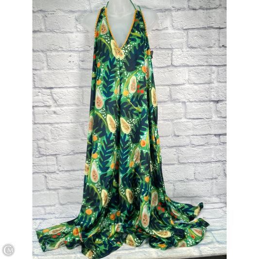 Dress Casual Maxi By Anthropologie In Blue & Green, Size: Xs