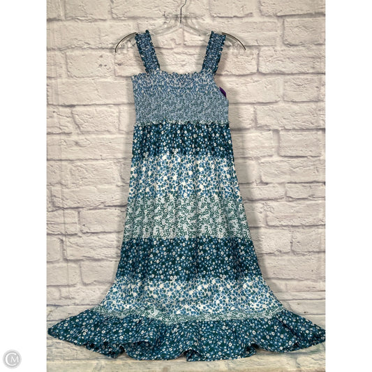 Dress Casual Midi By Rails In Blue & White, Size: M