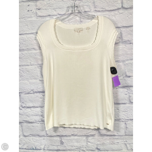 Top Sleeveless By Ted Baker In Cream, Size: L