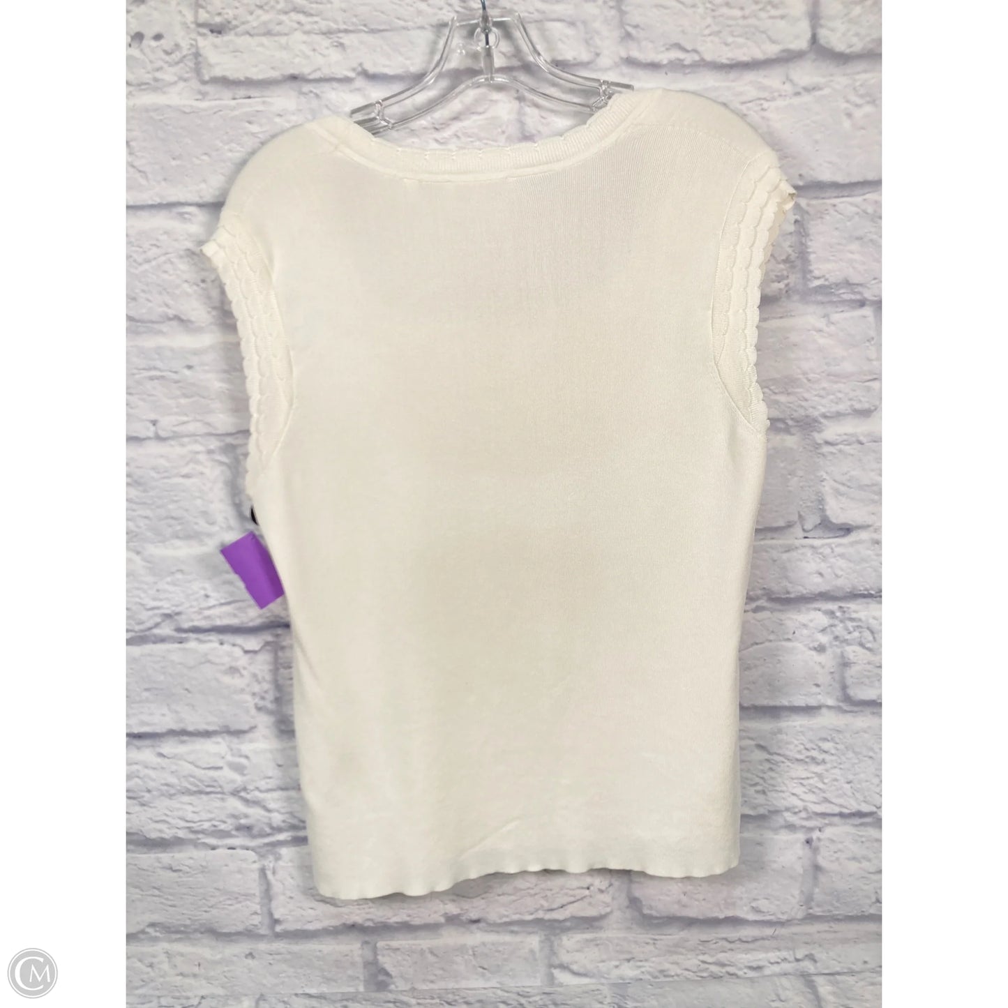 Top Sleeveless By Ted Baker In Cream, Size: L