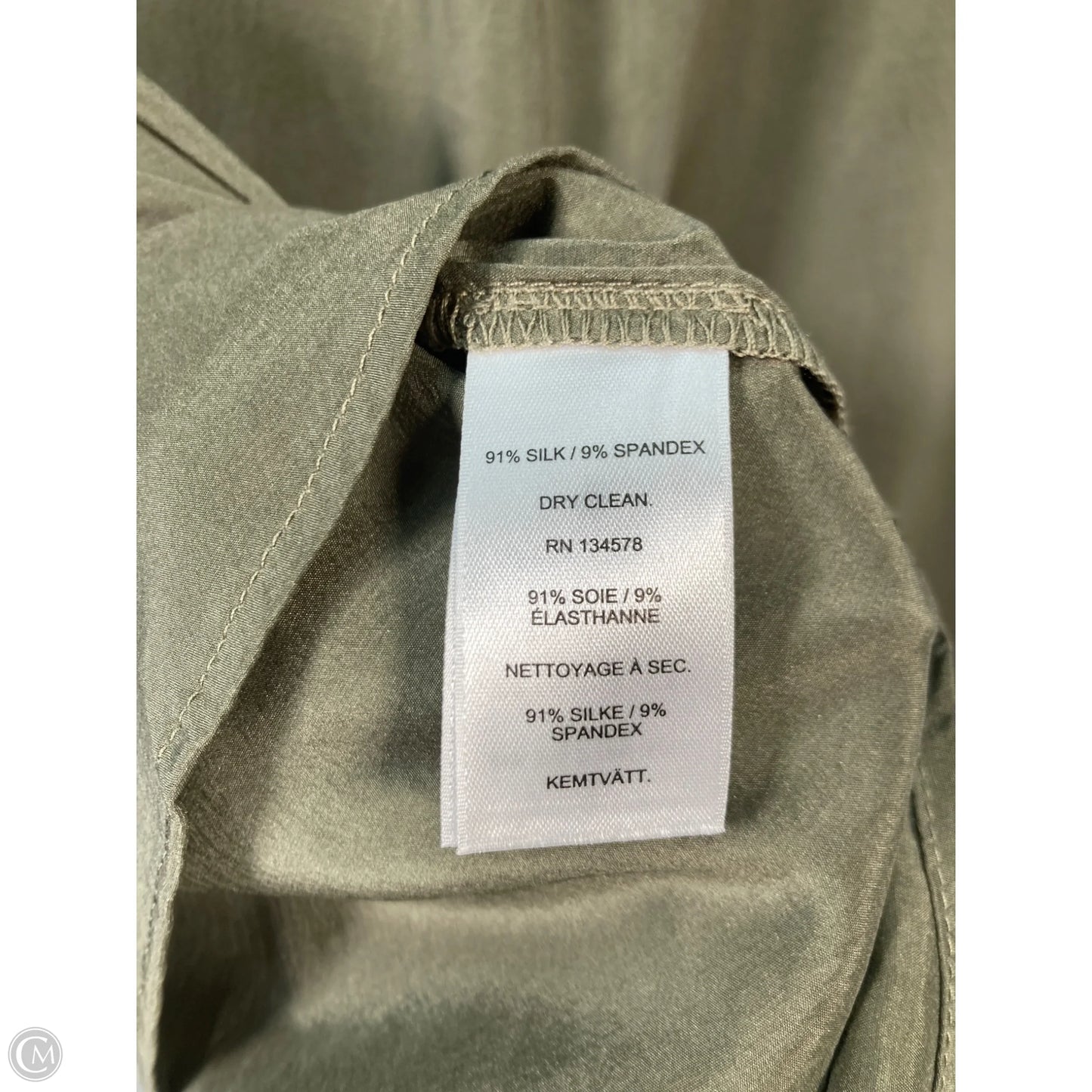 Blouse Long Sleeve By Vineyard Vines In Green, Size: S