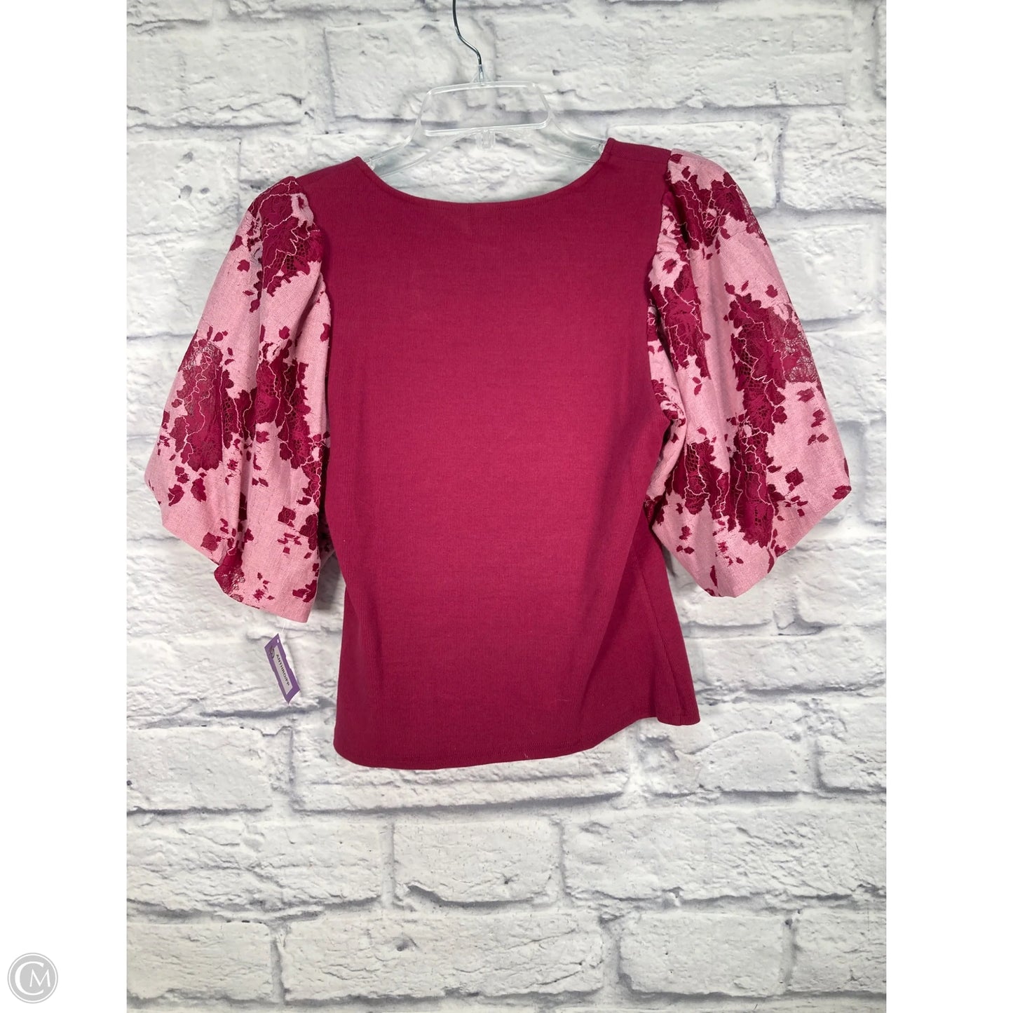 Top Short Sleeve By Dolan Left Coast In Pink & Purple, Size: S