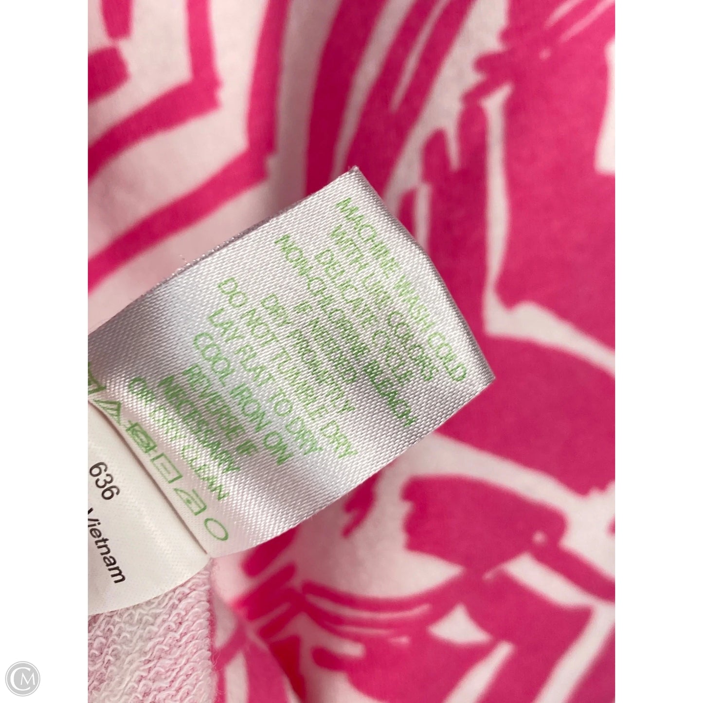 Sweatshirt Designer By Lilly Pulitzer In Pink & White, Size: L