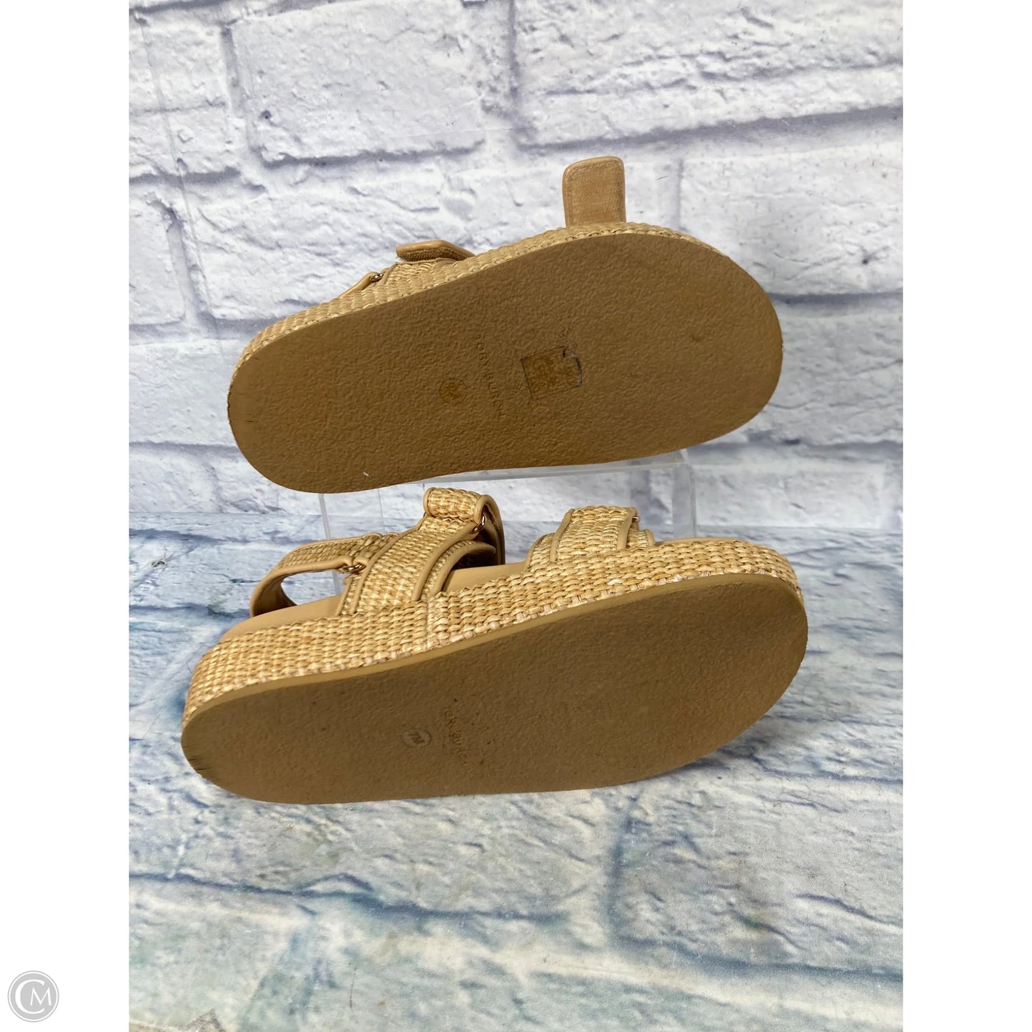 Sandals Designer By Tory Burch In Tan, Size: 7
