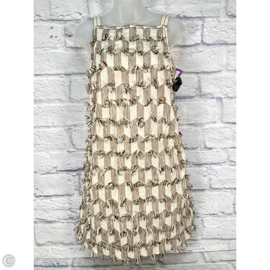 Dress Casual Short By Anthropologie In Brown & Cream, Size: S