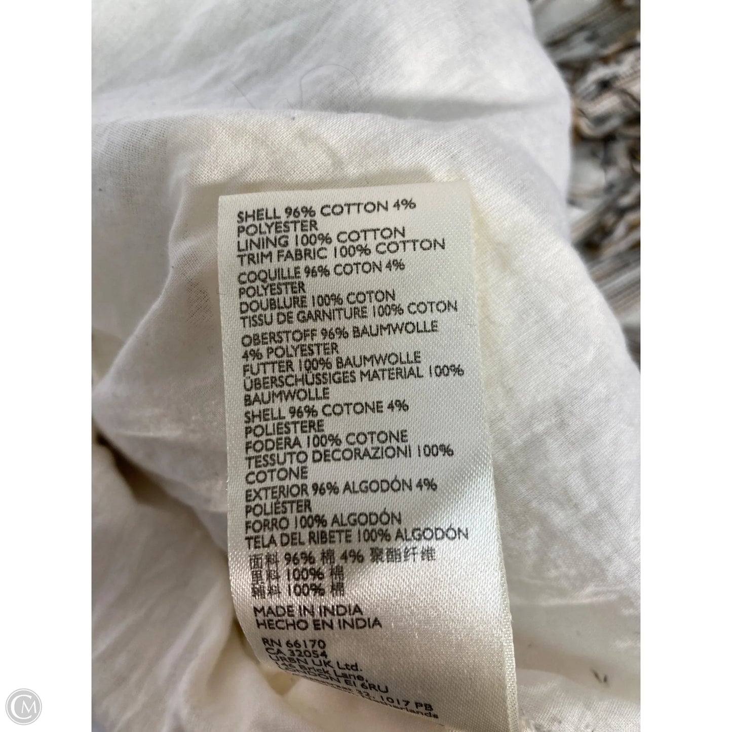Dress Casual Short By Anthropologie In Brown & Cream, Size: S