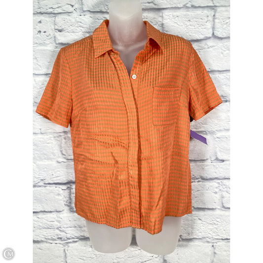 Top Short Sleeve By Clothes Mentor In Green & Orange, Size: S
