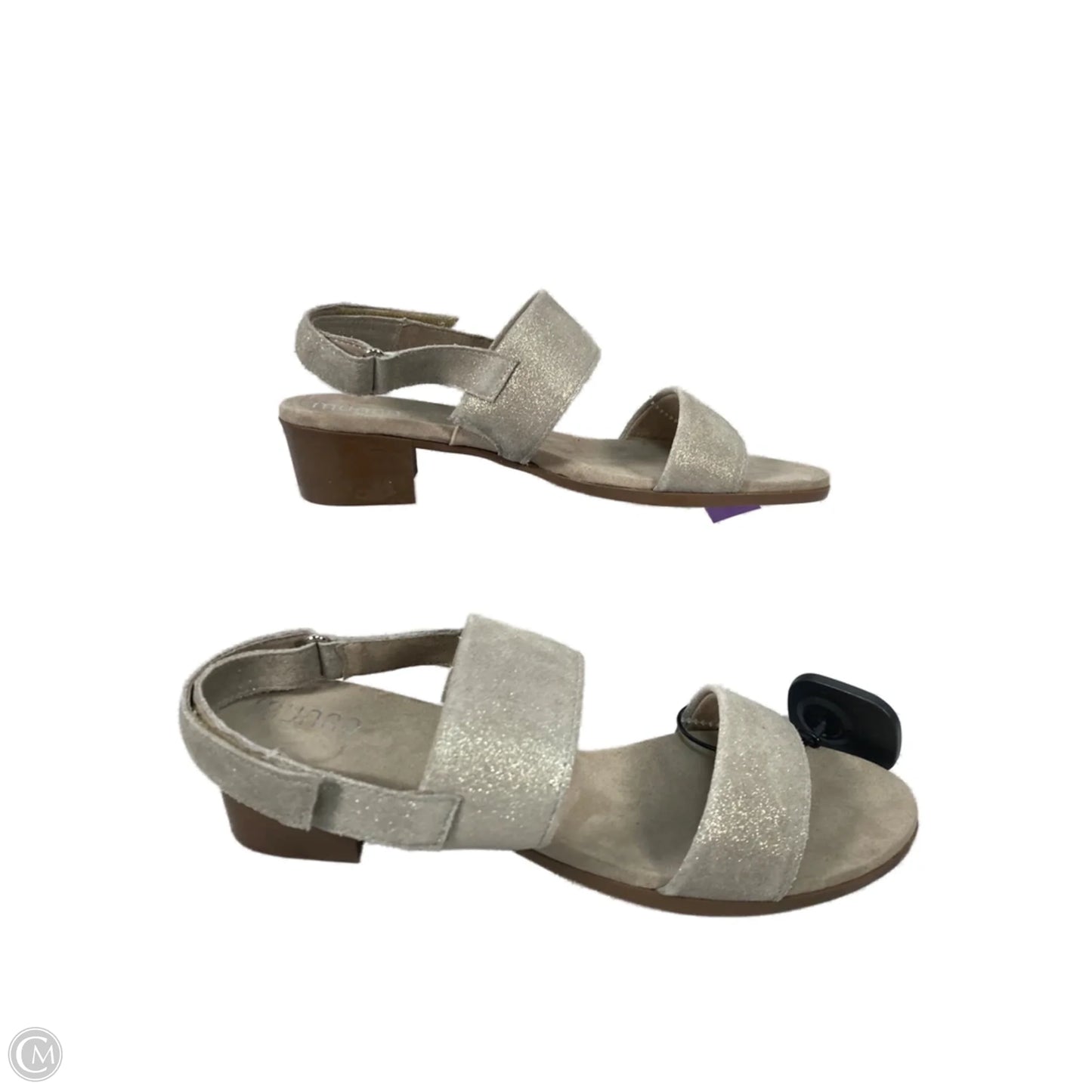 Sandals Heels Block By Munro In Brown & Tan, Size: 10.5