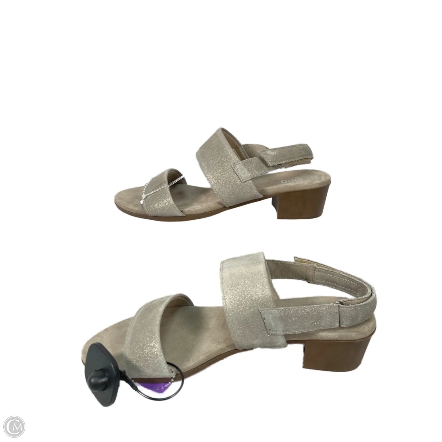 Sandals Heels Block By Munro In Brown & Tan, Size: 10.5