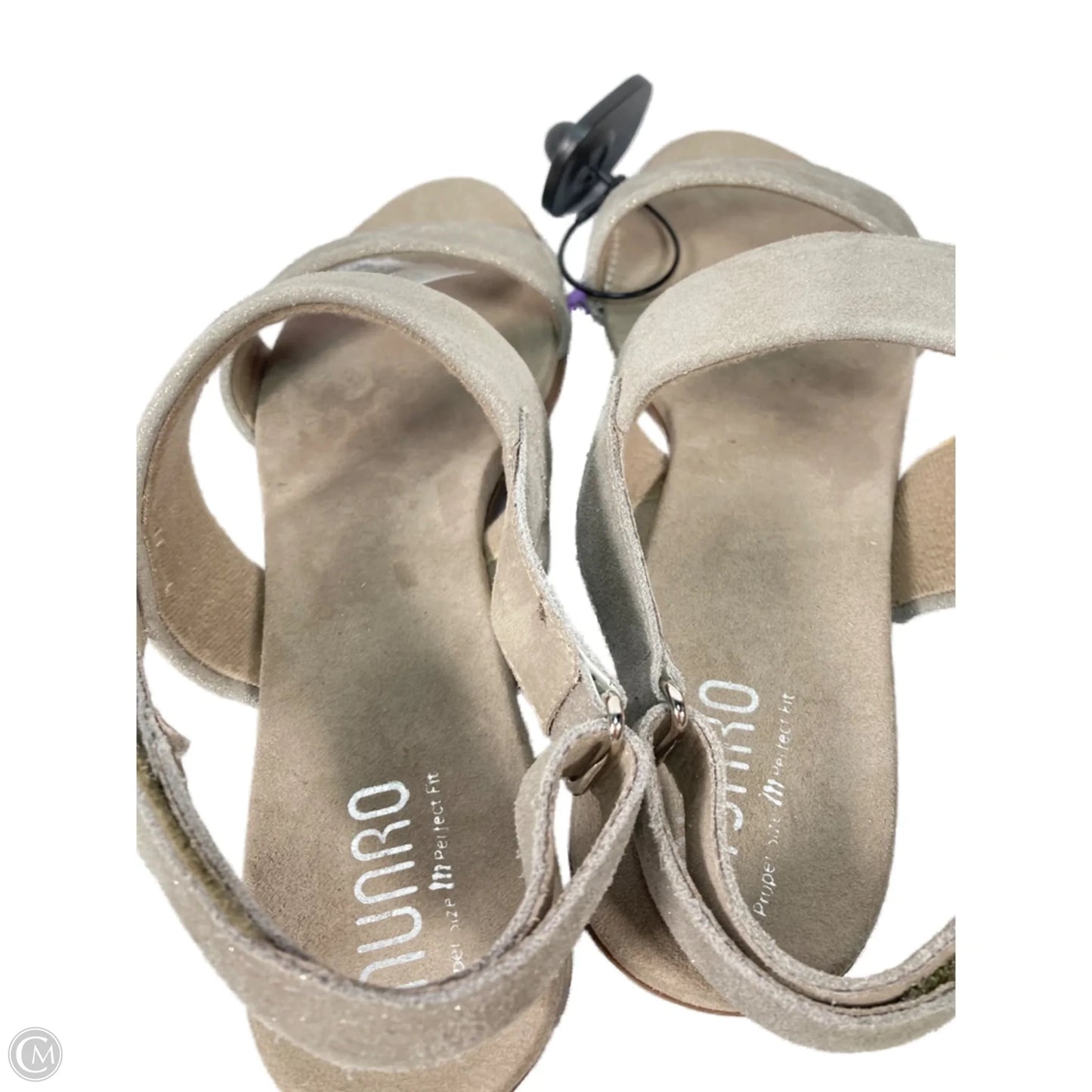 Sandals Heels Block By Munro In Brown & Tan, Size: 10.5