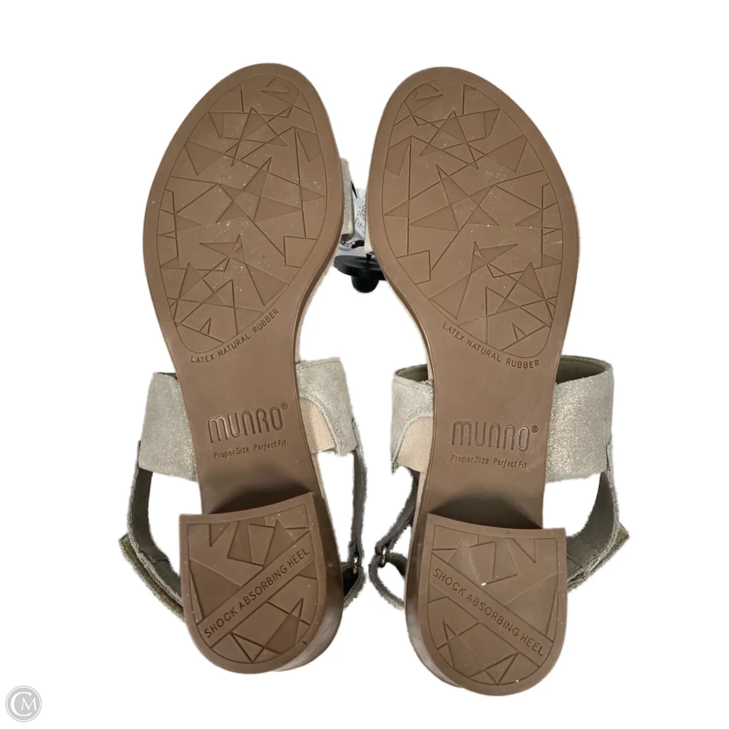 Sandals Heels Block By Munro In Brown & Tan, Size: 10.5