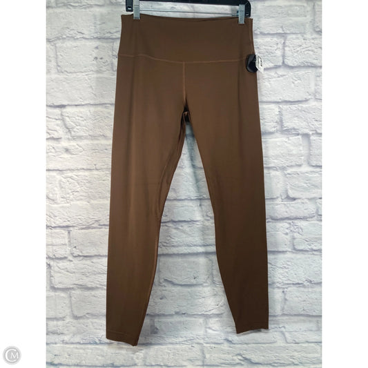 Athletic Leggings By Lululemon In Brown, Size: 12