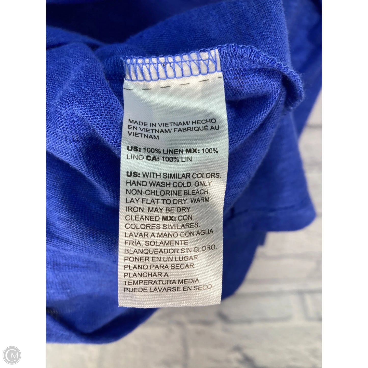 Top Short Sleeve By Chicos In Blue, Size: M