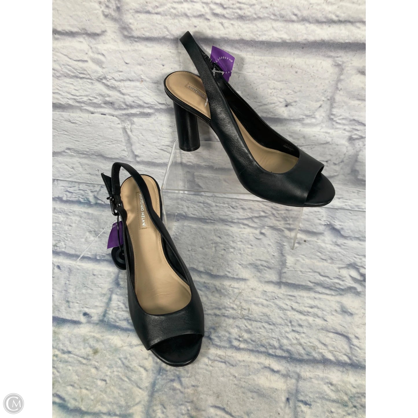 Sandals Heels Stiletto By Antonio Melani In Black, Size: 9.5