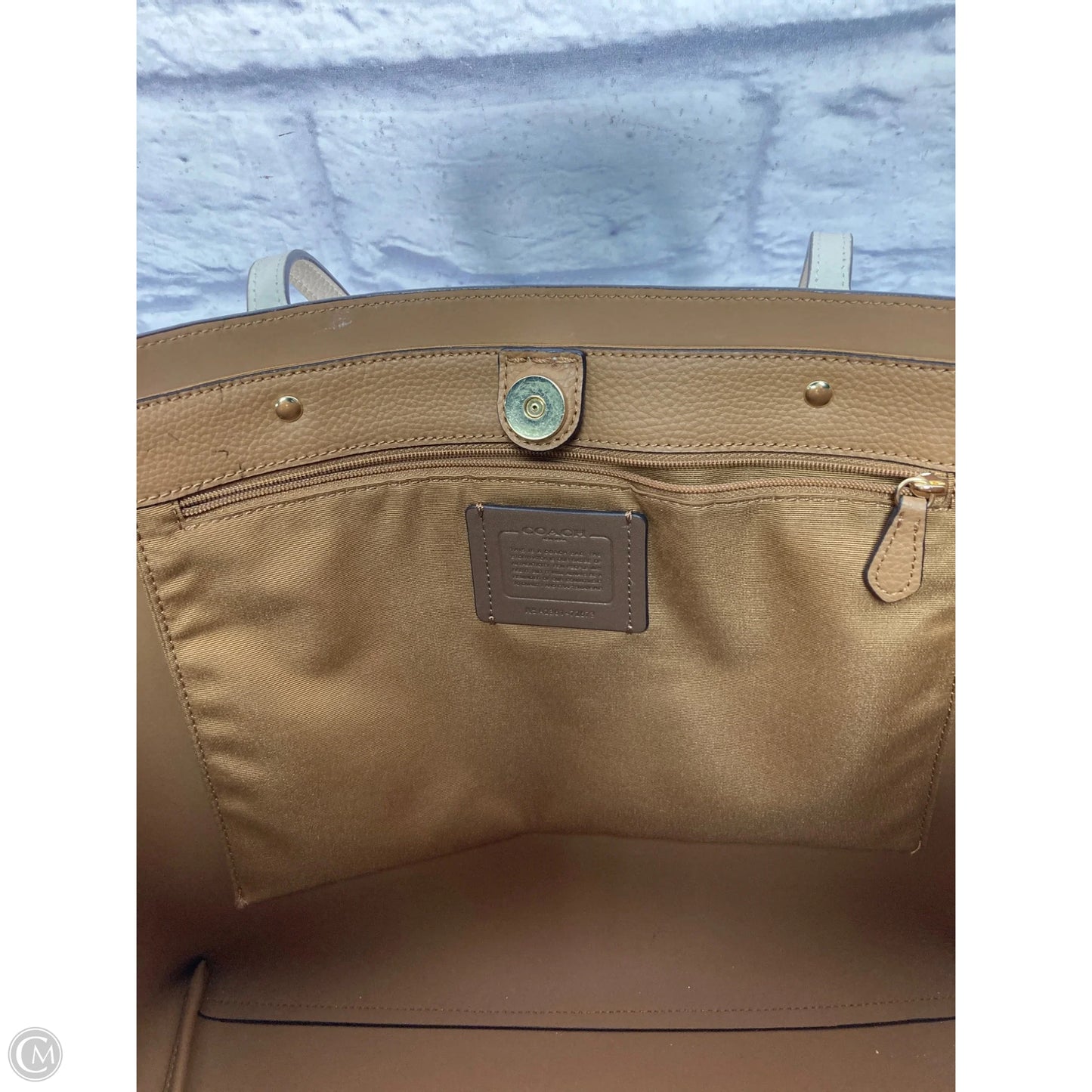 Tote Designer By Coach, Size: Large