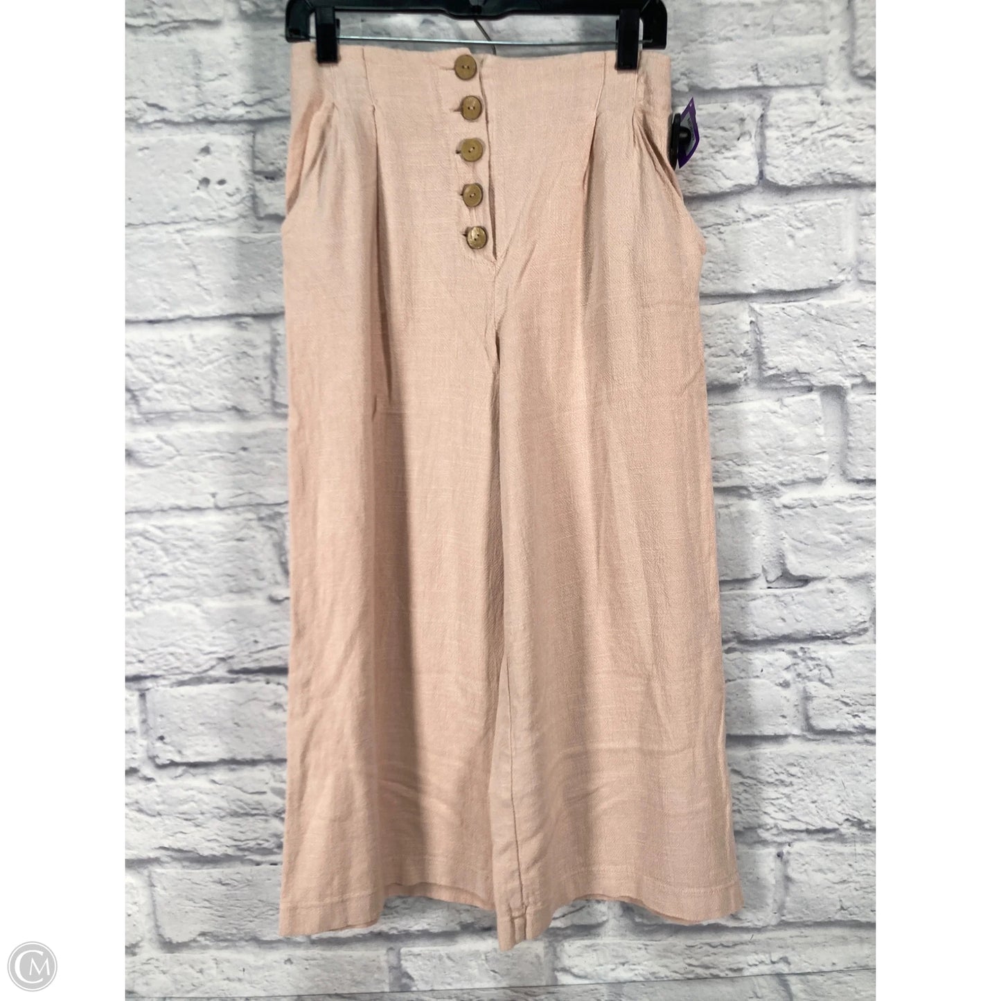 Pants Wide Leg By Topshop In Pink, Size: 4
