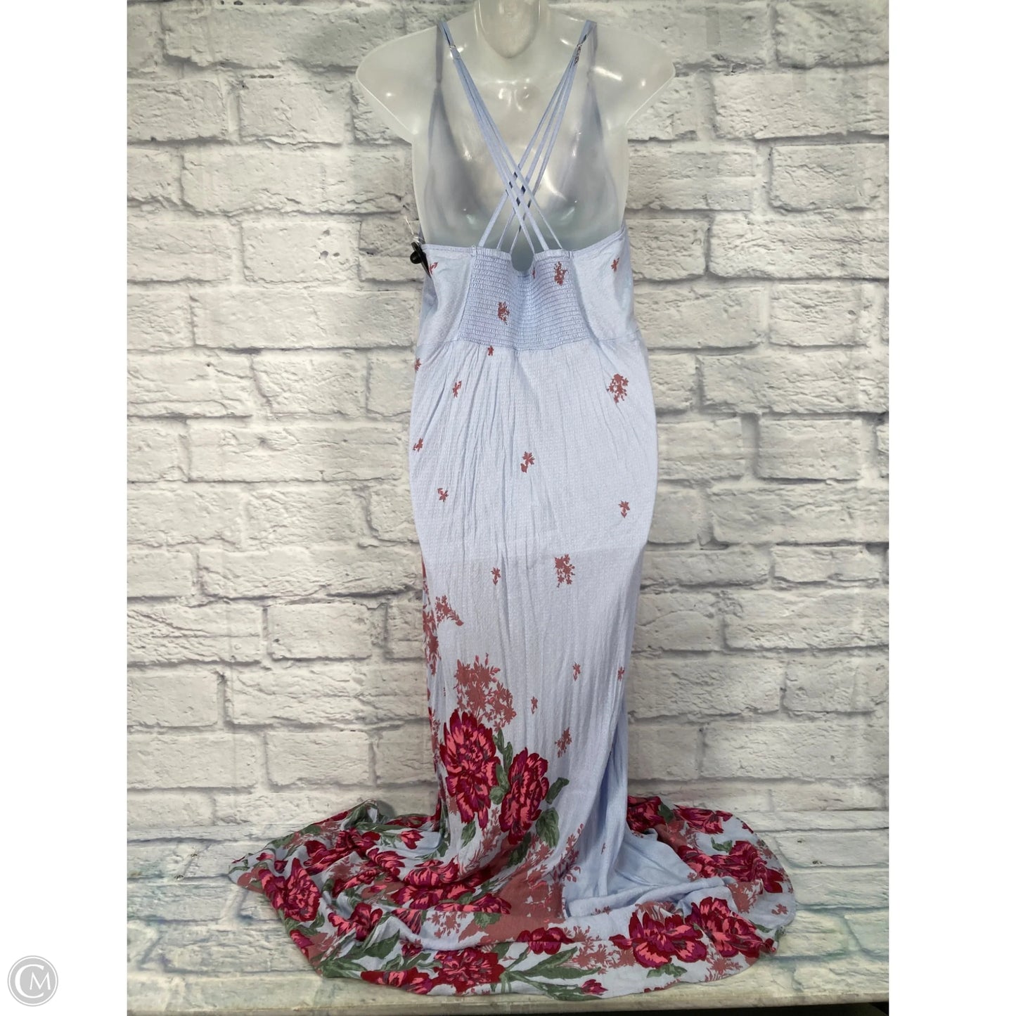Dress Casual Maxi By Free People In Blue & Pink, Size: M