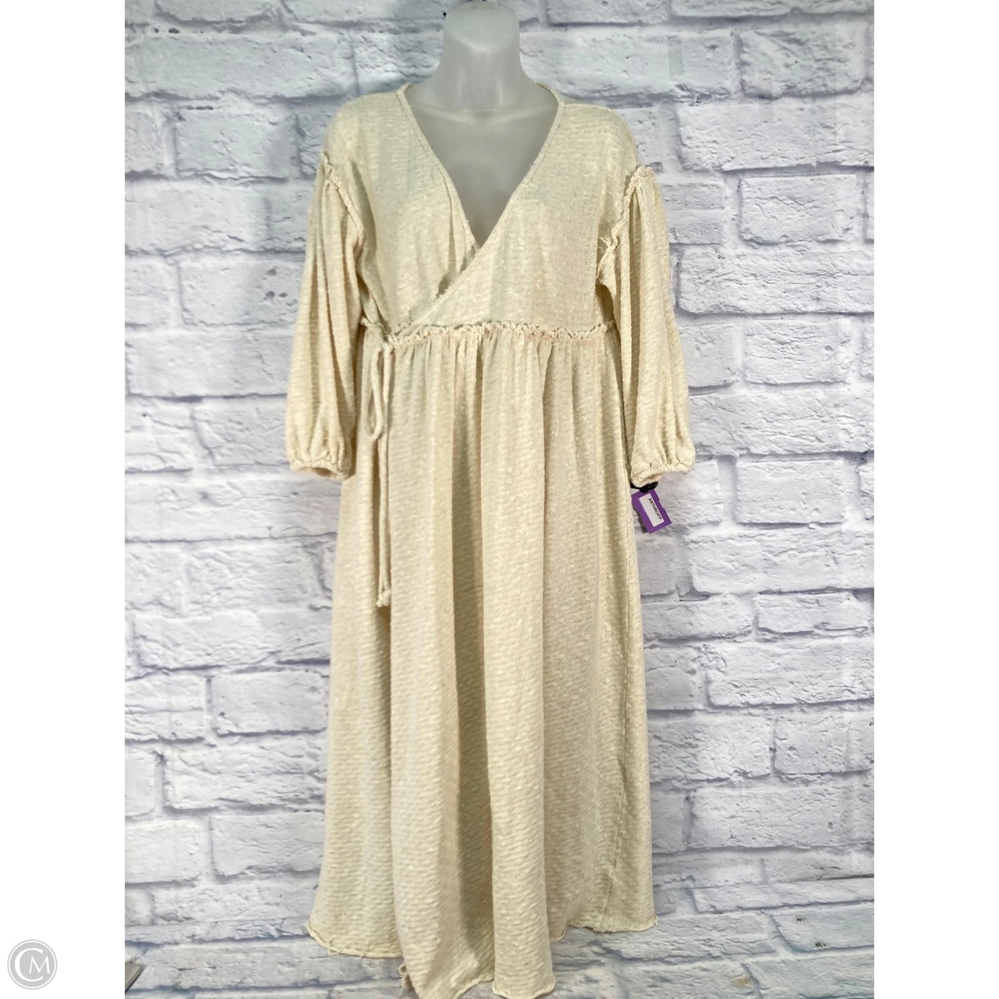 Dress Casual Midi By Free People In Cream, Size: Xs