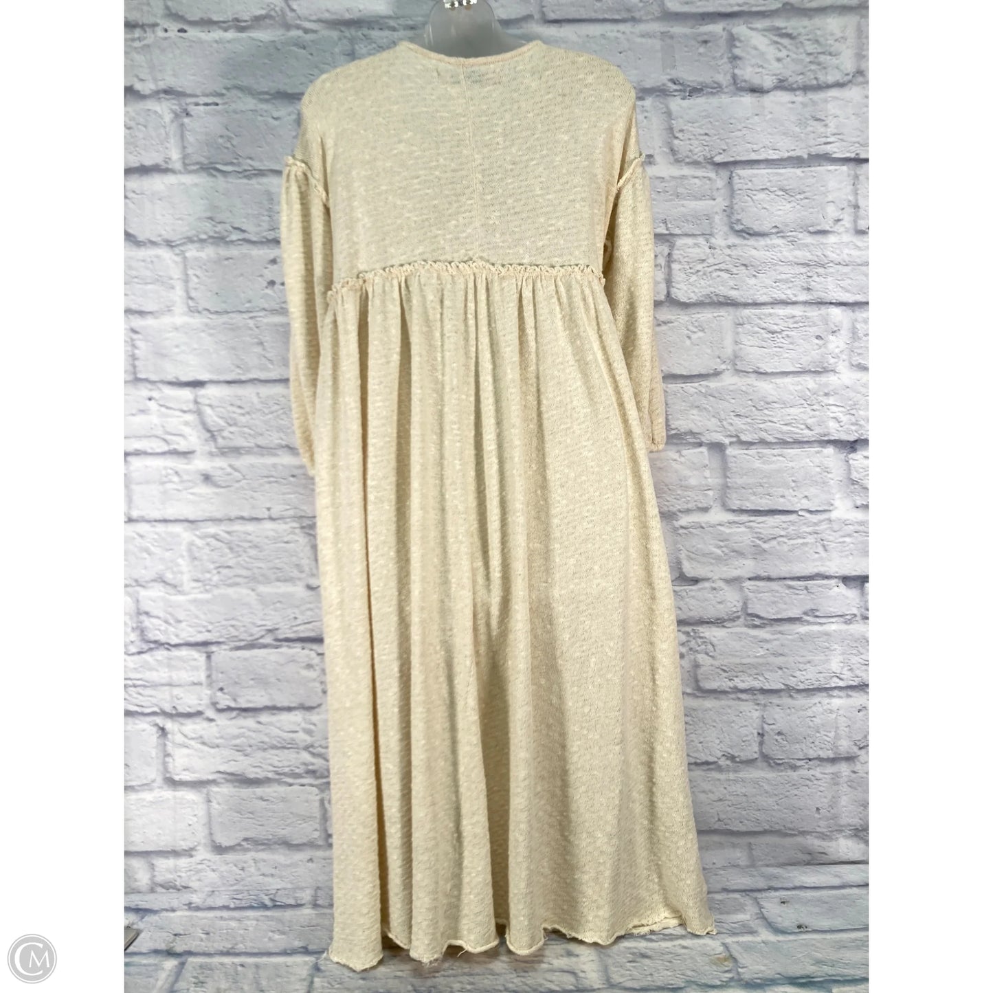Dress Casual Midi By Free People In Cream, Size: Xs
