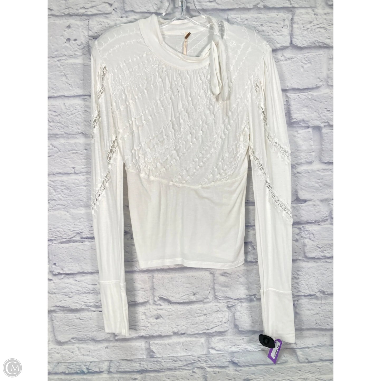 Top Long Sleeve By Free People In White, Size: S