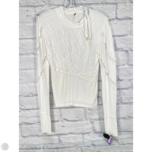 Top Long Sleeve By Free People In White, Size: S