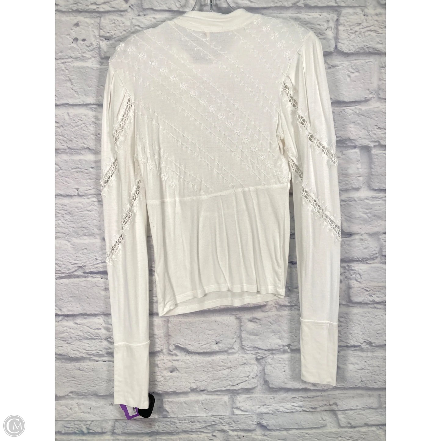 Top Long Sleeve By Free People In White, Size: S