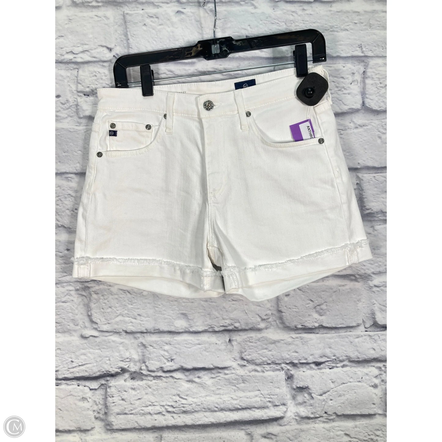 Shorts By Adriano Goldschmied In White Denim, Size: 2