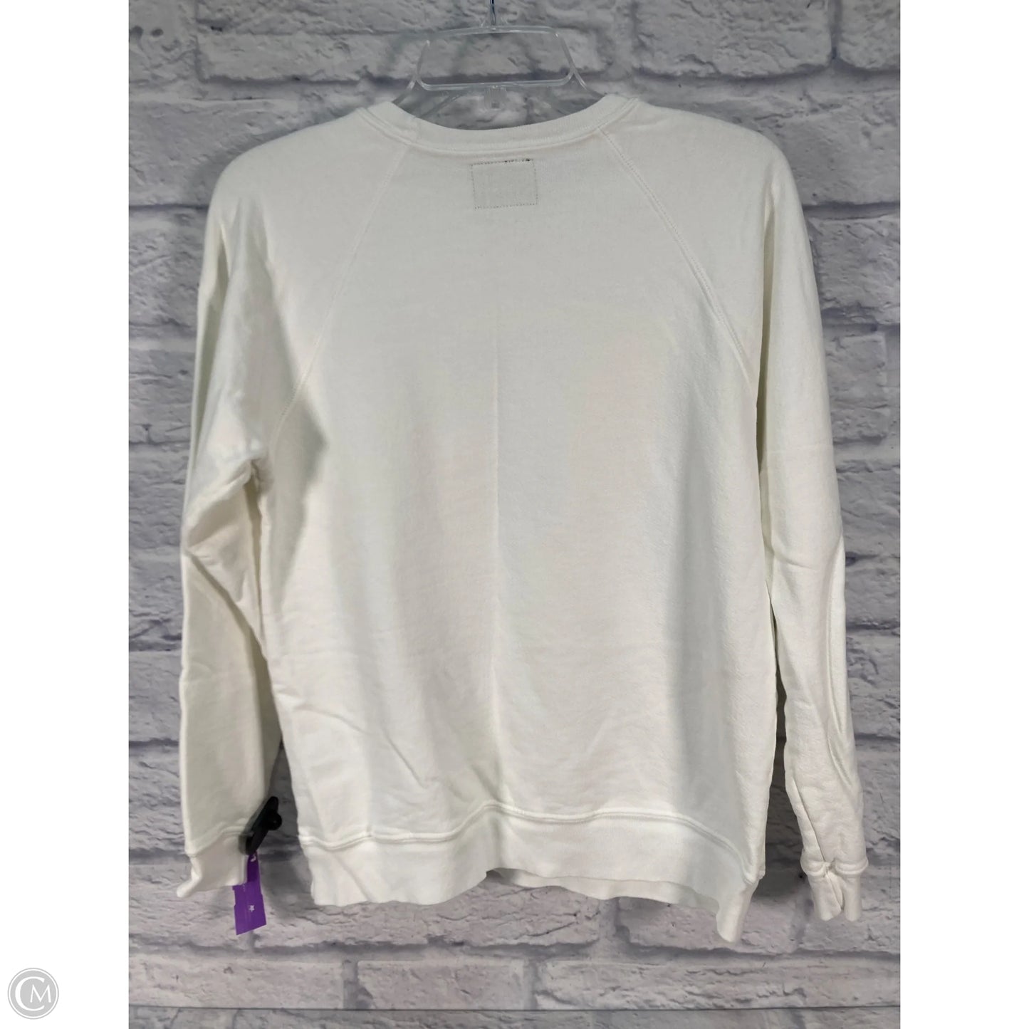 Sweatshirt Crewneck By Clothes Mentor In White, Size: Xs